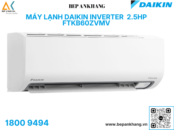 Máy lạnh Daikin Inverter 2.5HP FTKB60ZVMV